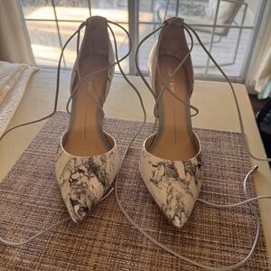 Gianni Bini Marble Strappy Heels